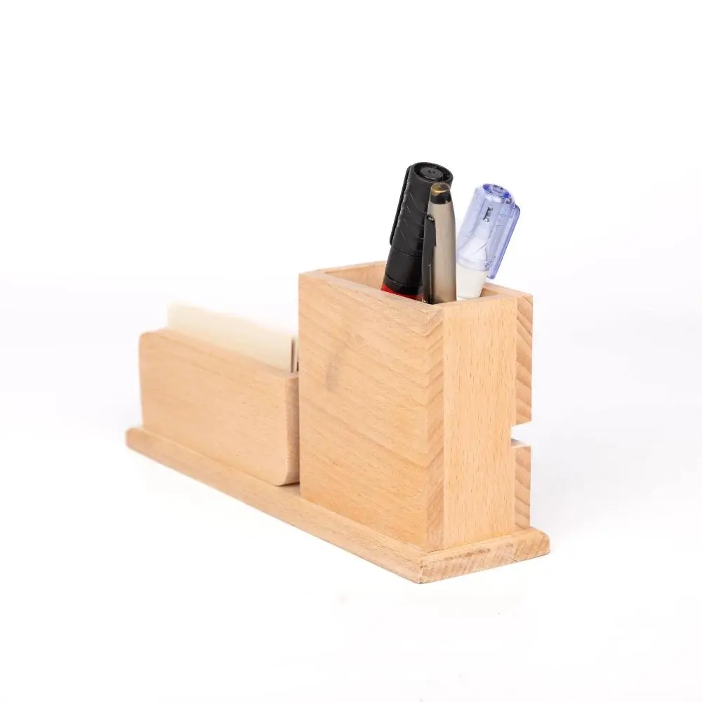 Order Wooden Desktop Holder-Pen and Card Holder